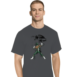 Daily_Deal_Shirts T-Shirts, Tall / Large / Charcoal Ranger Watercolor