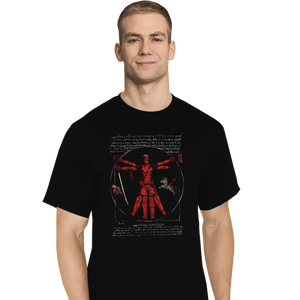 Secret_Shirts T-Shirts, Tall / Large / Black Vitruvian Mercenary