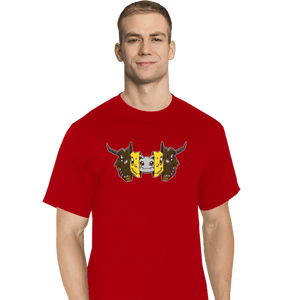 Daily_Deal_Shirts T-Shirts, Tall / Large / Red Digital Courage