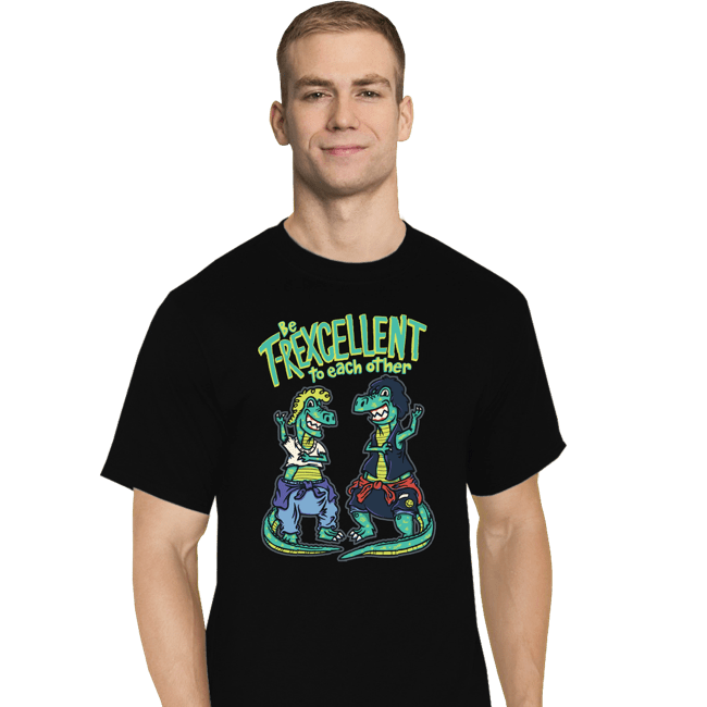Daily_Deal_Shirts T-Shirts, Tall / Large / Black T-Rexcellent