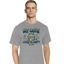 Load image into Gallery viewer, Daily_Deal_Shirts T-Shirts, Tall / Large / Sports Grey Outie Loves To Party
