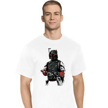 Load image into Gallery viewer, Shirts T-Shirts, Tall / Large / White Mandalorian Bounterhunter
