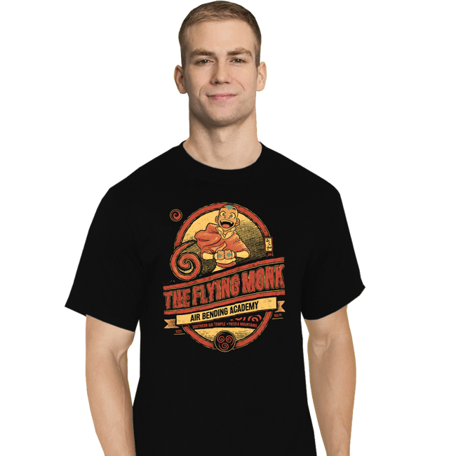 Daily_Deal_Shirts T-Shirts, Tall / Large / Black The Flying Monk