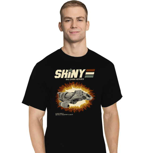 Daily_Deal_Shirts T-Shirts, Tall / Large / Black Shiny Heroes