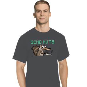 Shirts T-Shirts, Tall / Large / Charcoal Send Nuts