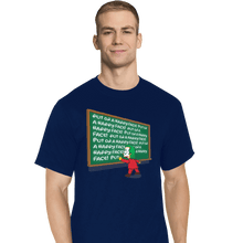 Load image into Gallery viewer, Shirts T-Shirts, Tall / Large / Navy Put On A Happy Face
