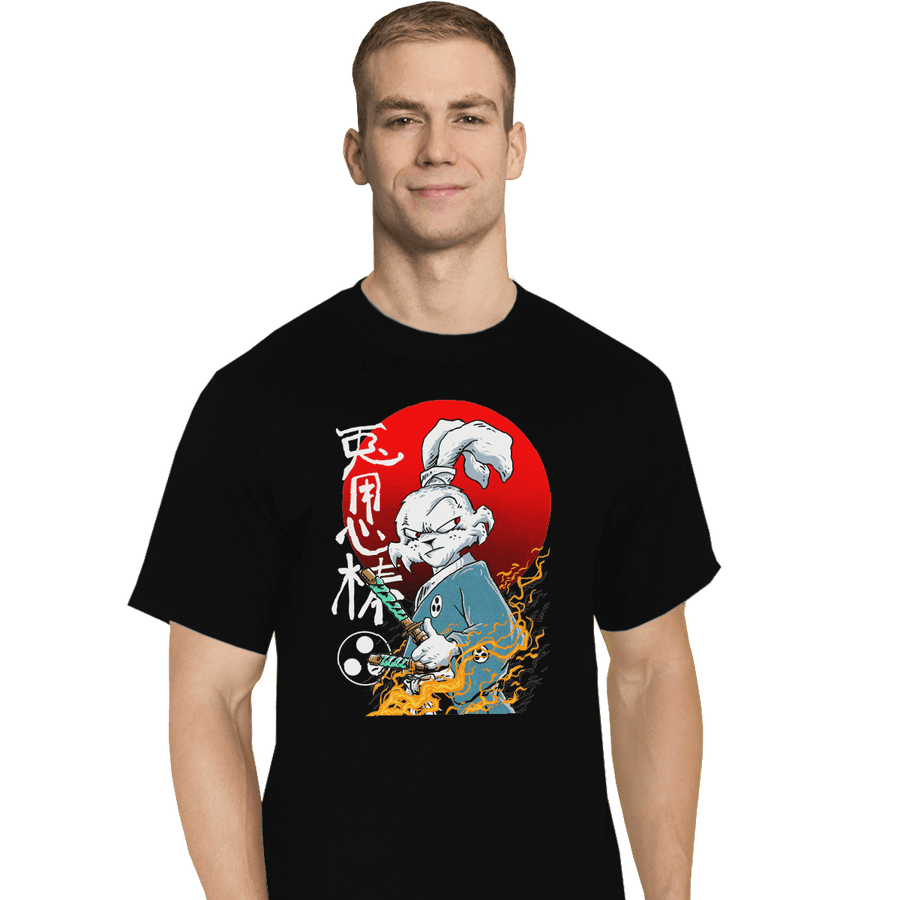 Shirts T-Shirts, Tall / Large / Black Fighter Rabbit