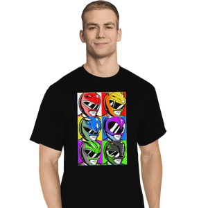 Shirts T-Shirts, Tall / Large / Black Pop Art Power Rangers
