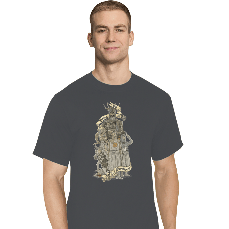 Shirts T-Shirts, Tall / Large / Charcoal We Want A Shrubbery