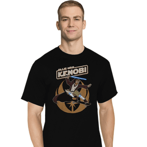 Daily_Deal_Shirts T-Shirts, Tall / Large / Black Ollie-Wan Kenobi