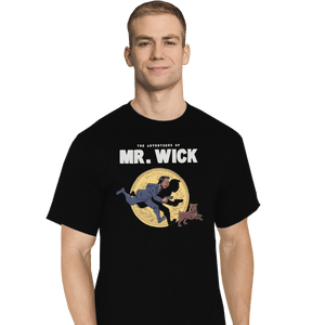 Shirts T-Shirts, Tall / Large / Black The Adventures Of Mr. Wick