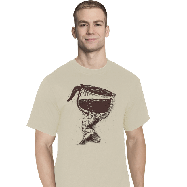 Daily_Deal_Shirts T-Shirts, Tall / Large / White Coffee Atlas