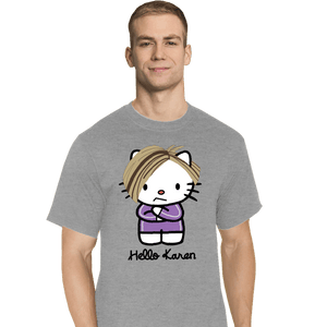 Secret_Shirts T-Shirts, Tall / Large / Sports Grey Karen Kitty