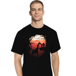 Daily_Deal_Shirts T-Shirts, Tall / Large / Black The Last Sunset