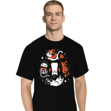 Load image into Gallery viewer, Daily_Deal_Shirts T-Shirts, Tall / Large / Black Spooky Kitty Crew
