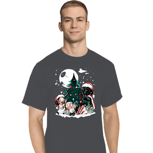 Daily_Deal_Shirts T-Shirts, Tall / Large / Charcoal Christmas In The Stars