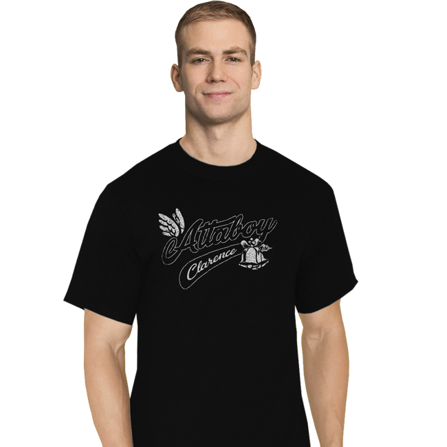 Shirts T-Shirts, Tall / Large / Black Attaboy Clarence