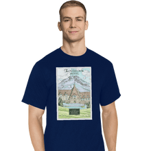 Load image into Gallery viewer, Shirts T-Shirts, Tall / Large / Navy Stay at the Overlook Hotel
