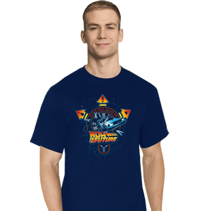 Daily_Deal_Shirts T-Shirts, Tall / Large / Navy Flash Back