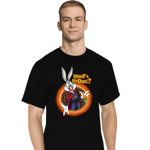 Daily_Deal_Shirts T-Shirts, Tall / Large / Black Doctor Bunny Looneyverse
