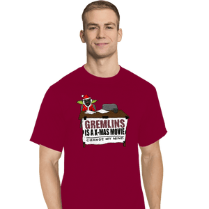 Shirts T-Shirts, Tall / Large / Red Gremlins Is A Christmas Movie