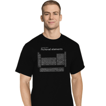 Load image into Gallery viewer, Daily_Deal_Shirts T-Shirts, Tall / Large / Black Peroidic Table Of Fictional Elements

