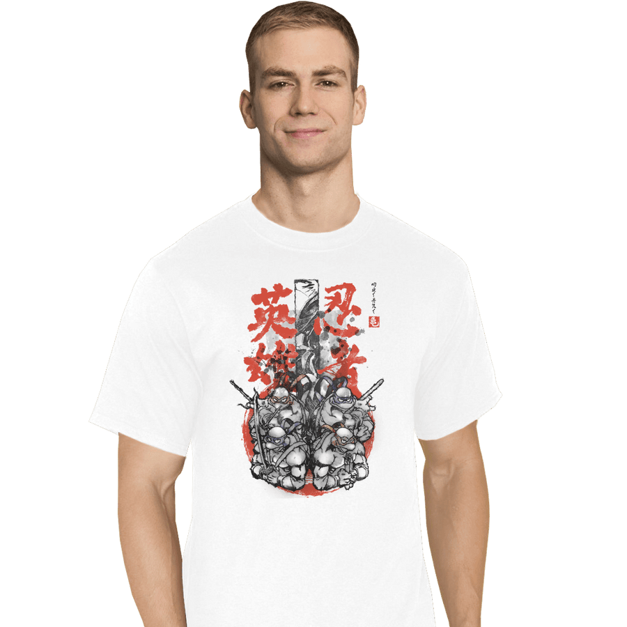 Shirts T-Shirts, Tall / Large / White Half-Shell Ninjas