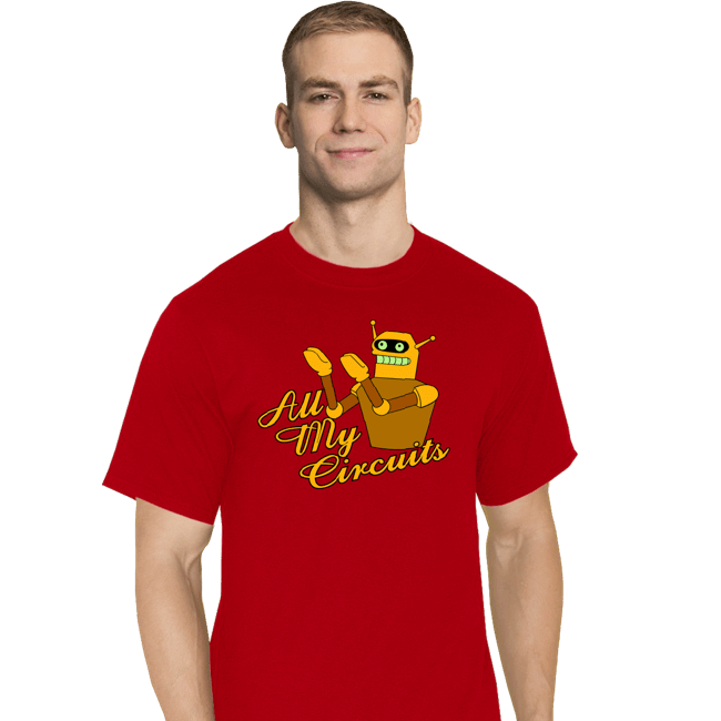 Daily_Deal_Shirts T-Shirts, Tall / Large / Red All My Circuits