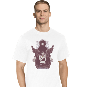 Shirts T-Shirts, Tall / Large / White Death And Sandman