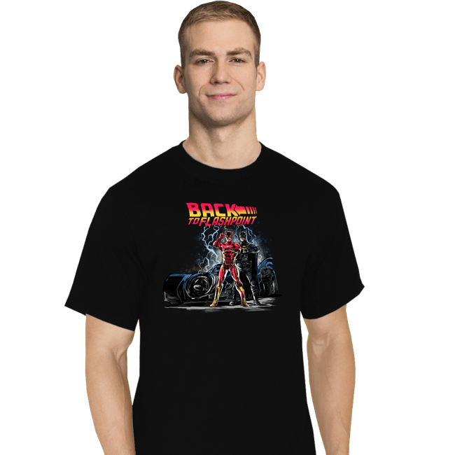 Secret_Shirts T-Shirts, Tall / Large / Black Back To Flashpoint!