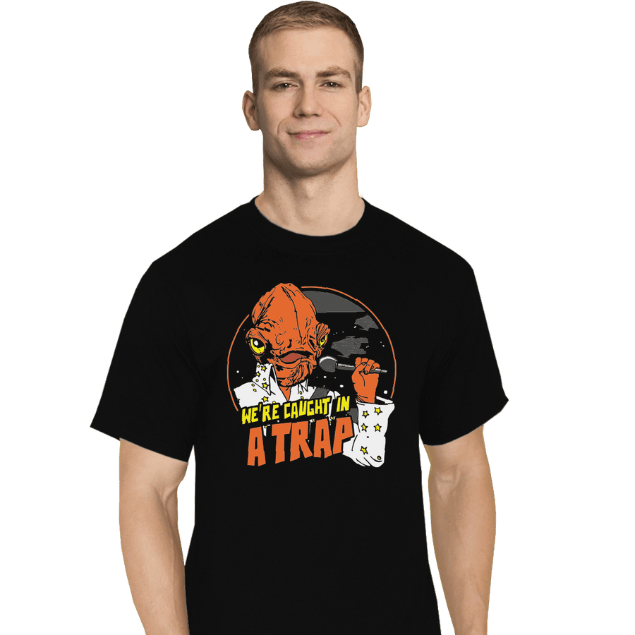 Shirts T-Shirts, Tall / Large / Black Caught In A Trap