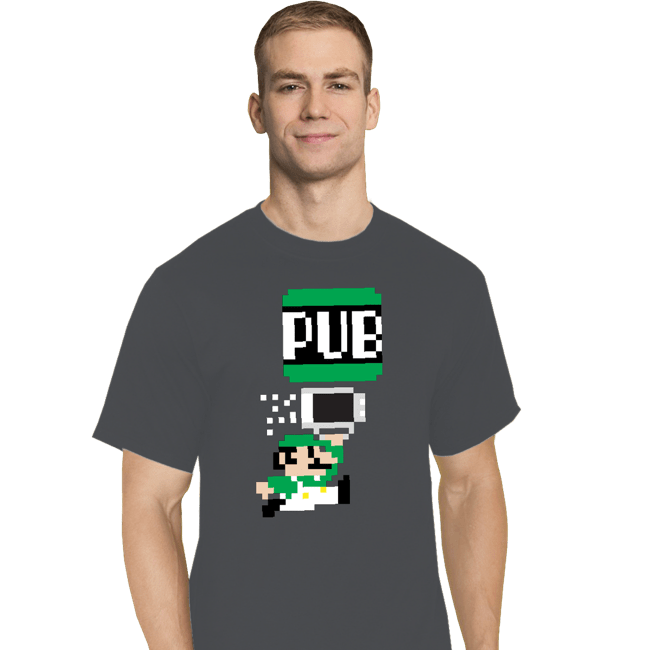 Shirts T-Shirts, Tall / Large / Charcoal To The Pub Luigi