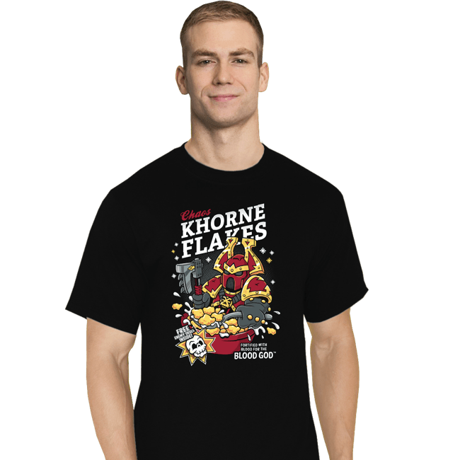 Secret_Shirts T-Shirts, Tall / Large / Black Khorne Flakes
