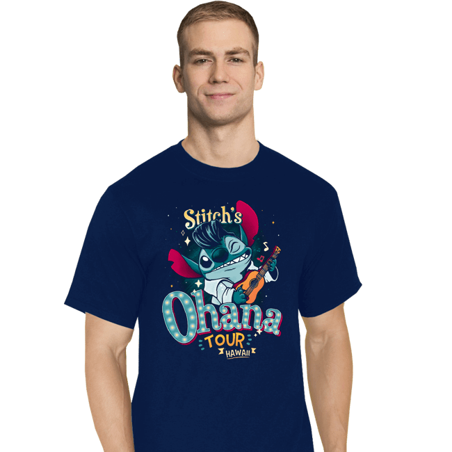 Daily_Deal_Shirts T-Shirts, Tall / Large / Navy Ohana Tour