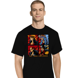 Daily_Deal_Shirts T-Shirts, Tall / Large / Black The Four Emperors