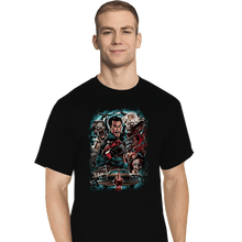 Load image into Gallery viewer, Secret_Shirts T-Shirts, Tall / Large / Black Kicking The Devil!
