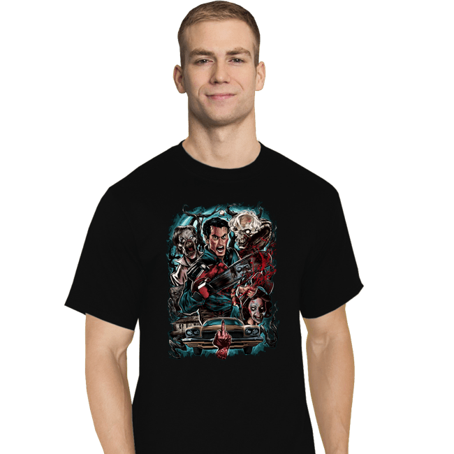 Secret_Shirts T-Shirts, Tall / Large / Black Kicking The Devil!
