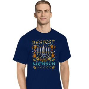 Shirts T-Shirts, Tall / Large / Navy Bestest Mensch