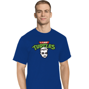 Daily_Deal_Shirts T-Shirts, Tall / Large / Royal Blue I Like Turtles