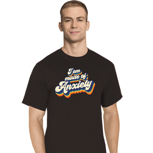 Secret_Shirts T-Shirts, Tall / Large / Black Made Of Anxiety