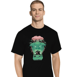 Shirts T-Shirts, Tall / Large / Black Green Pocket Gaming