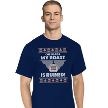 Load image into Gallery viewer, Shirts T-Shirts, Tall / Large / Navy Roast Is Ruined
