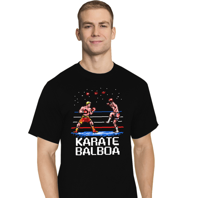 Secret_Shirts T-Shirts, Tall / Large / Black Karate Balboa