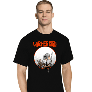 Daily_Deal_Shirts T-Shirts, Tall / Large / Black Witcher Girl