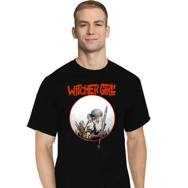 Daily_Deal_Shirts T-Shirts, Tall / Large / Black Witcher Girl