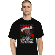 Load image into Gallery viewer, Secret_Shirts T-Shirts, Tall / Large / Black Sleeping Sweater
