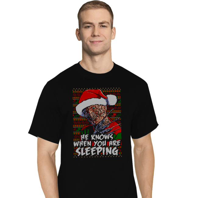 Secret_Shirts T-Shirts, Tall / Large / Black Sleeping Sweater