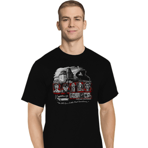 Daily_Deal_Shirts T-Shirts, Tall / Large / Black Stay At The Bates Motel