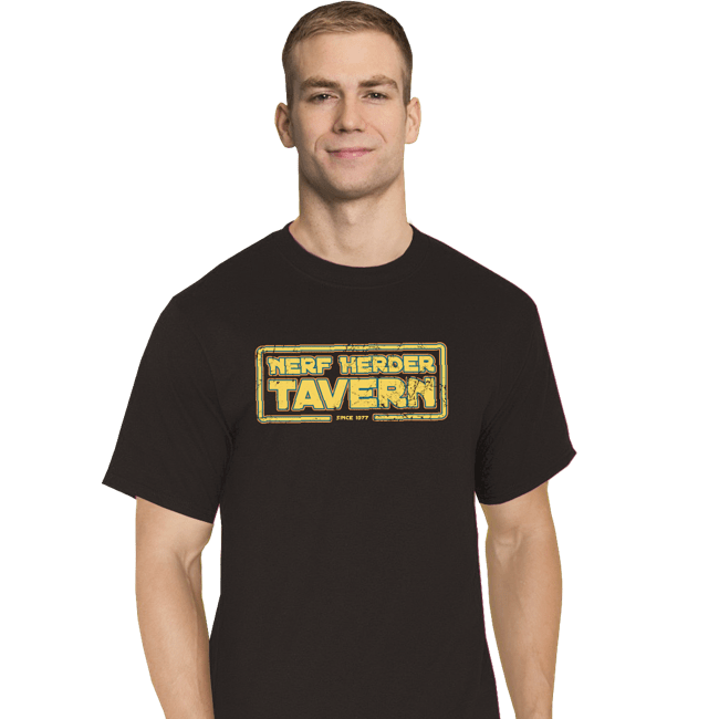 Secret_Shirts T-Shirts, Tall / Large / Black Nerf Herder Tavern!