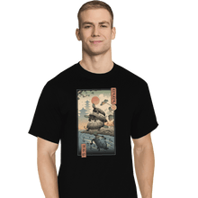 Load image into Gallery viewer, Shirts T-Shirts, Tall / Large / Black Kame Kame Ukiyo-e
